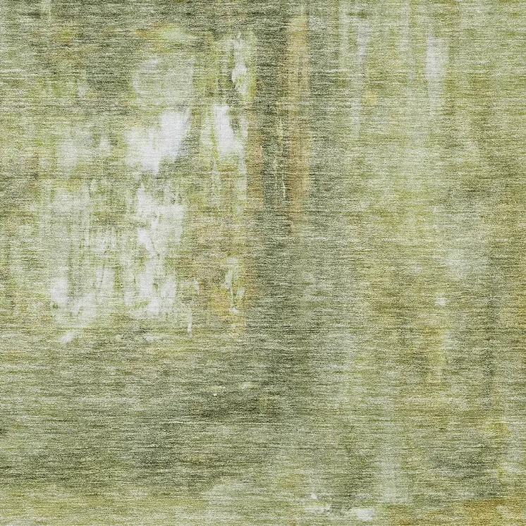 8' X 10' Sage Ivory And Brown Abstract Washable Indoor Outdoor Area Rug
