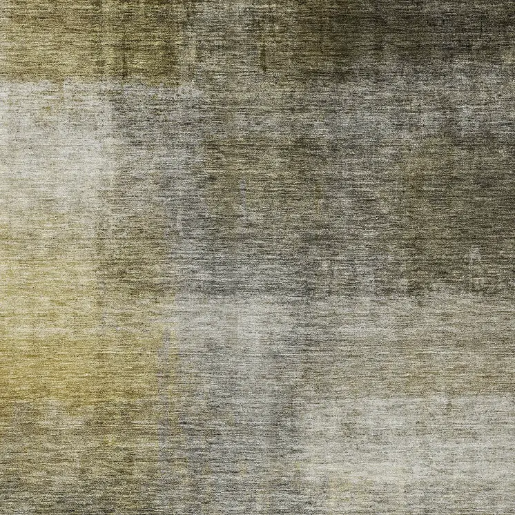 10' X 14' Taupe Gray And Black Abstract Washable Indoor Outdoor Area Rug