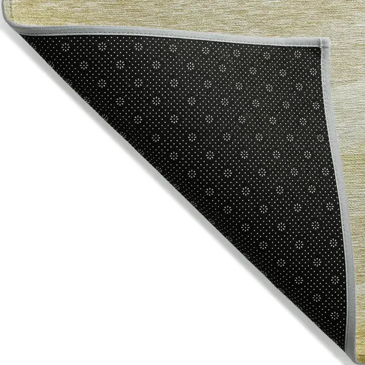 10' X 14' Wheat And Ivory Abstract Washable Indoor Outdoor Area Rug