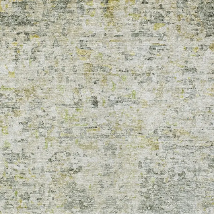 5' X 8' Sage Charcoal And Ivory Abstract Washable Indoor Outdoor Area Rug