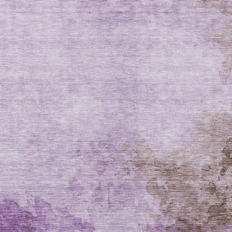 5' X 8' Lavender Brown And Ivory Abstract Washable Indoor Outdoor Area Rug