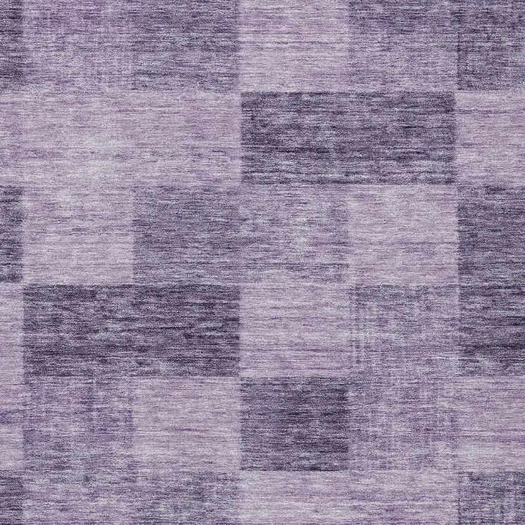 8' X 10' Purple And Lavender Geometric Washable Indoor Outdoor Area Rug