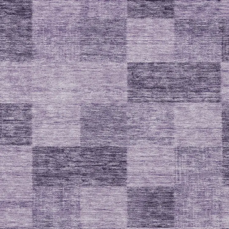 9' X 12' Purple And Lavender Geometric Washable Indoor Outdoor Area Rug