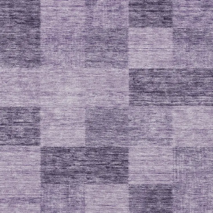 10' X 14' Purple And Lavender Geometric Washable Indoor Outdoor Area Rug