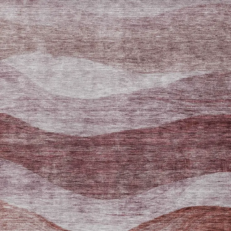 3' X 5' Blush And Brown Abstract Washable Indoor Outdoor Area Rug