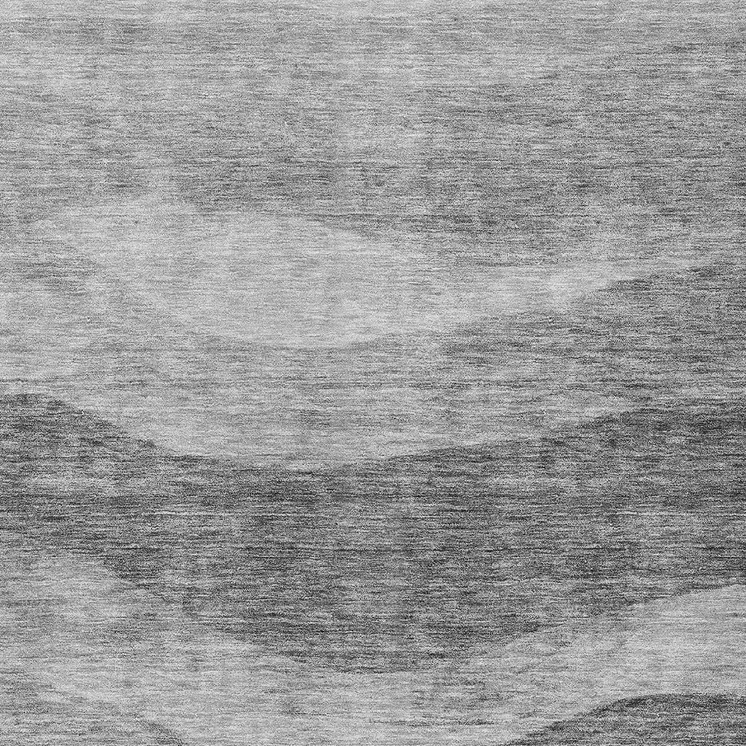 5' X 8' Gray And Charcoal Abstract Washable Indoor Outdoor Area Rug
