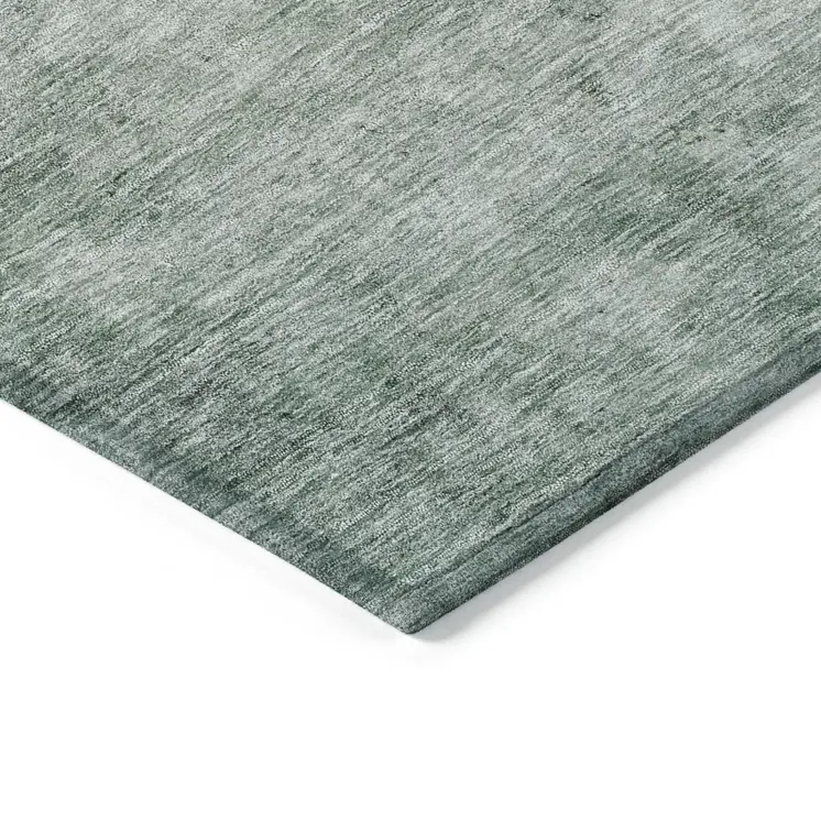 5' X 8' Blue Copper And Gray Abstract Washable Indoor Outdoor Area Rug