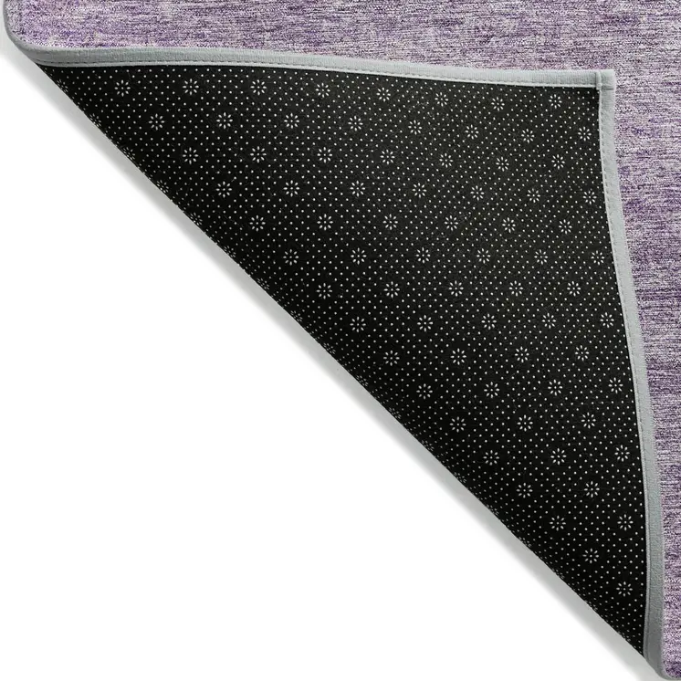 3' X 5' Lavender And Purple Abstract Washable Indoor Outdoor Area Rug
