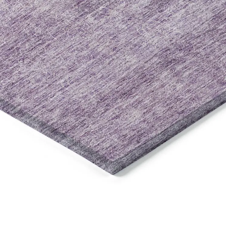 8' X 10' Lavender And Purple Abstract Washable Indoor Outdoor Area Rug