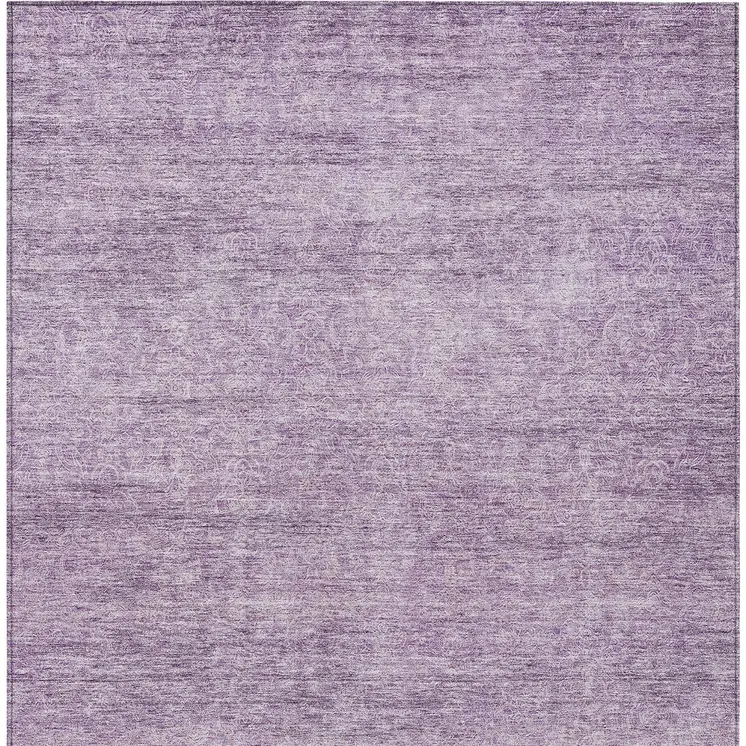 9' X 12' Lavender And Purple Abstract Washable Indoor Outdoor Area Rug