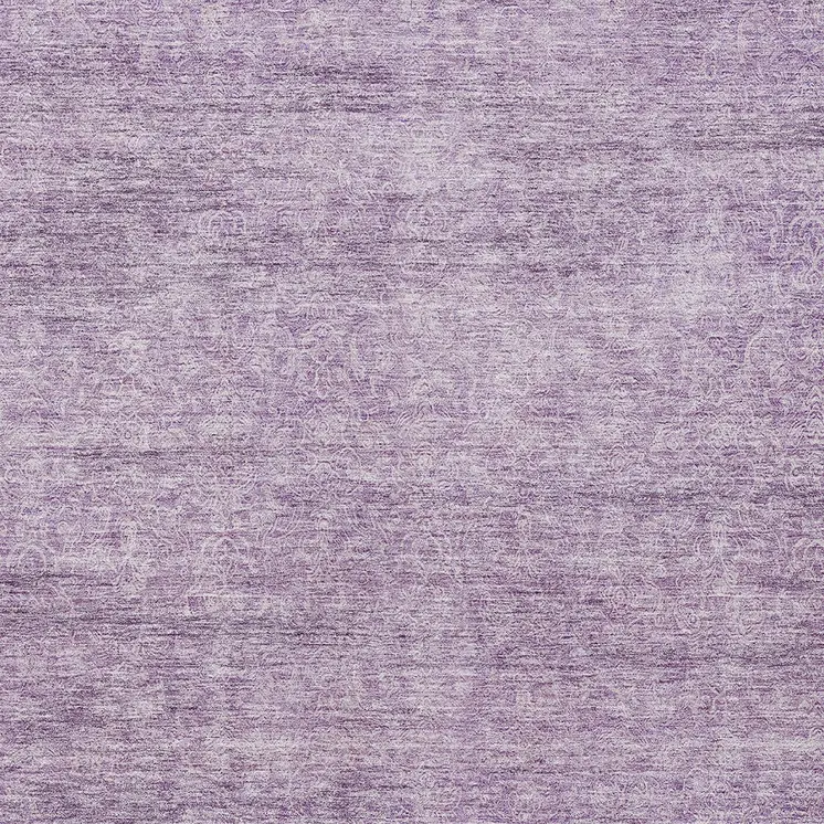 9' X 12' Lavender And Purple Abstract Washable Indoor Outdoor Area Rug
