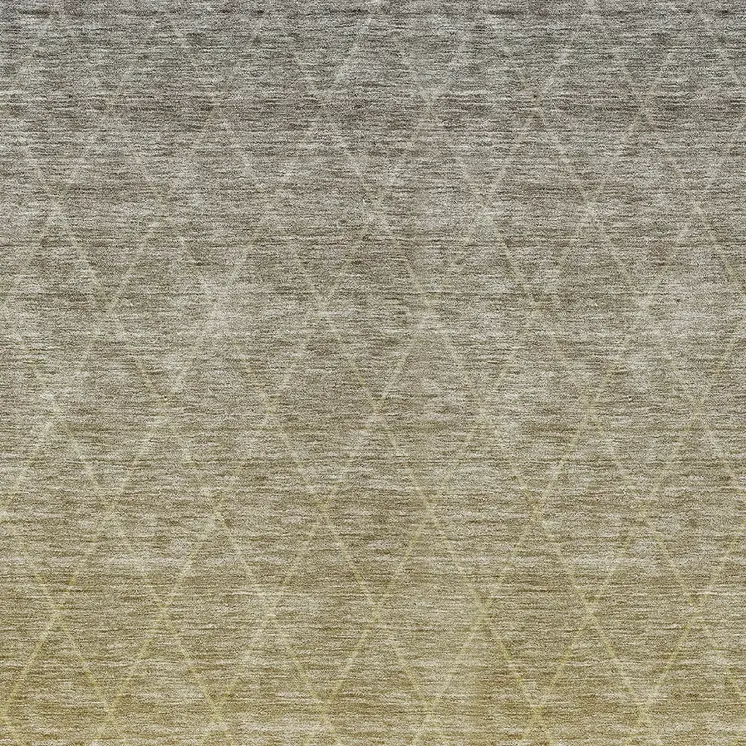 10' X 14' Gold And Gray Geometric Washable Indoor Outdoor Area Rug