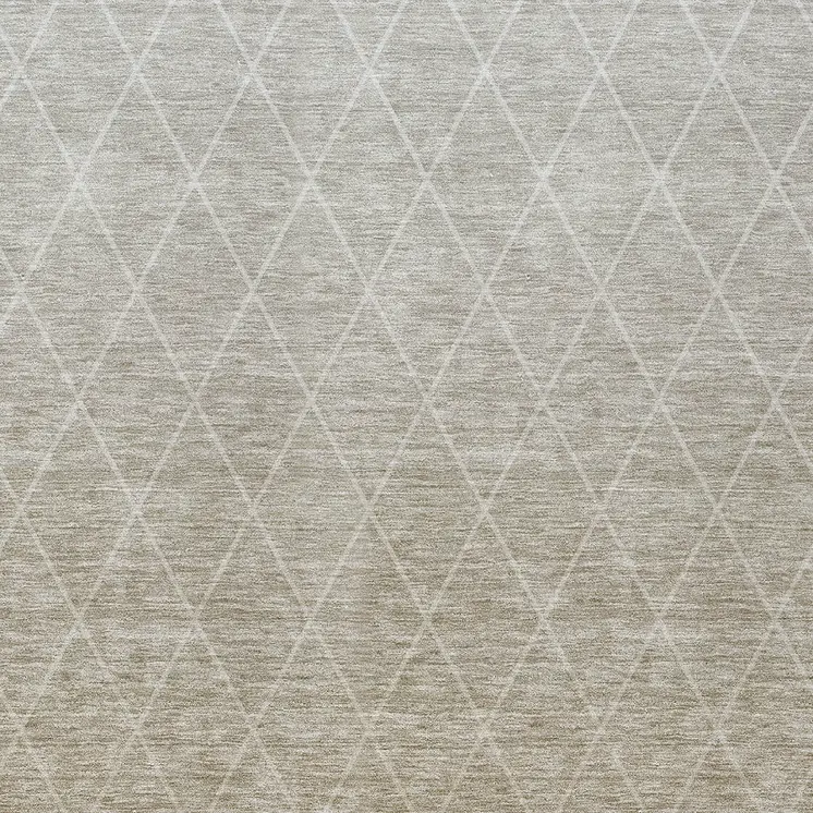 9' X 12' Taupe And Gray Geometric Washable Indoor Outdoor Area Rug