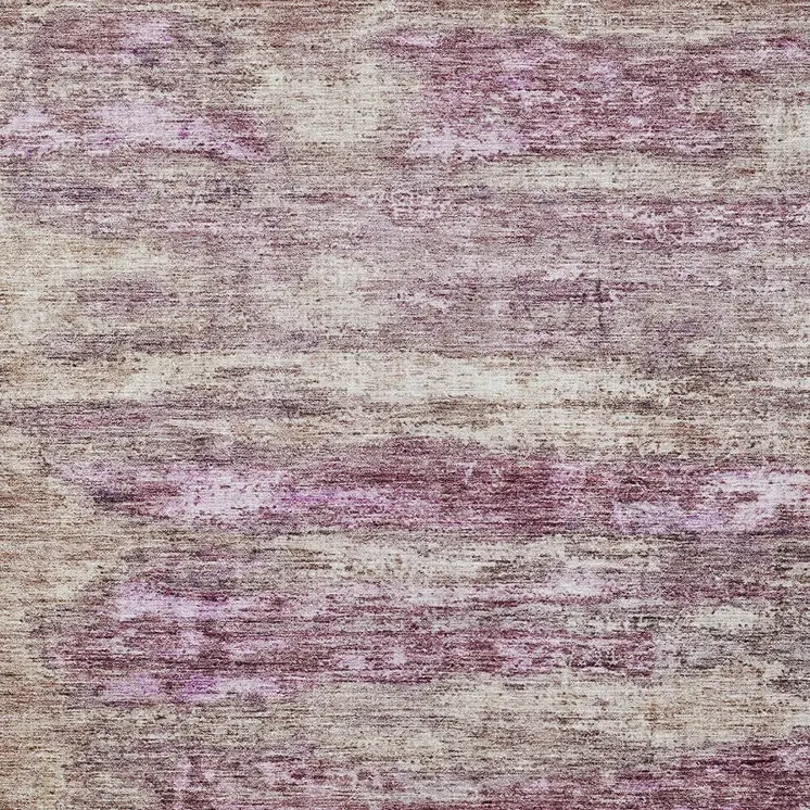 5' X 8' Blush Brown And Beige Abstract Washable Indoor Outdoor Area Rug