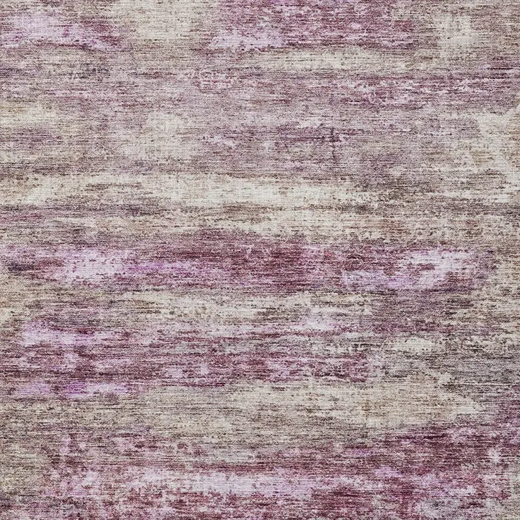 8' X 10' Blush Brown And Beige Abstract Washable Indoor Outdoor Area Rug