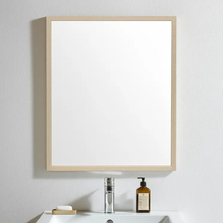 32" Tan Bathroom Vanity Mirror