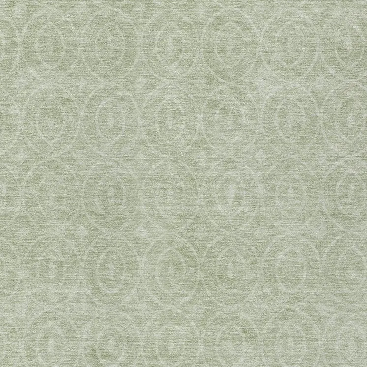 5' X 8' Mint Green Geometric Washable Indoor Outdoor Area Rug