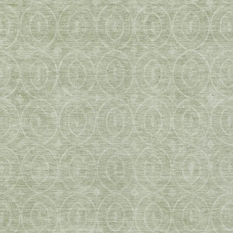 9' X 12' Mint Green Geometric Washable Indoor Outdoor Area Rug