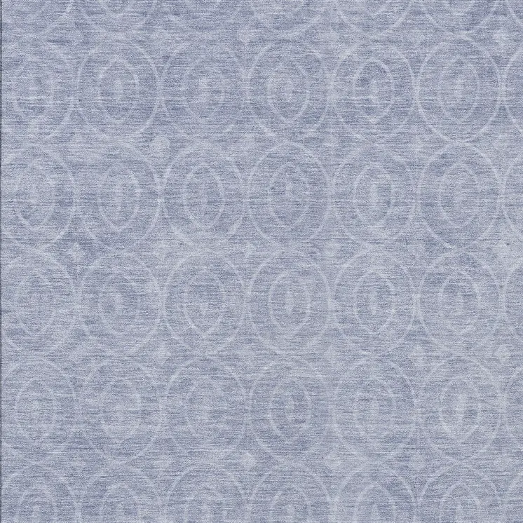 8' X 10' Sky Blue Geometric Washable Indoor Outdoor Area Rug