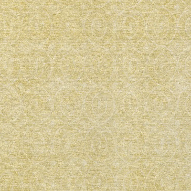 8' X 10' Wheat Geometric Washable Indoor Outdoor Area Rug