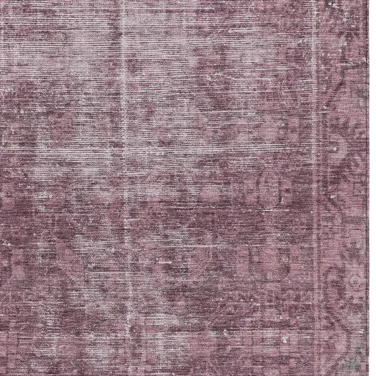 5' X 8' Merlot Oriental Washable Indoor Outdoor Area Rug
