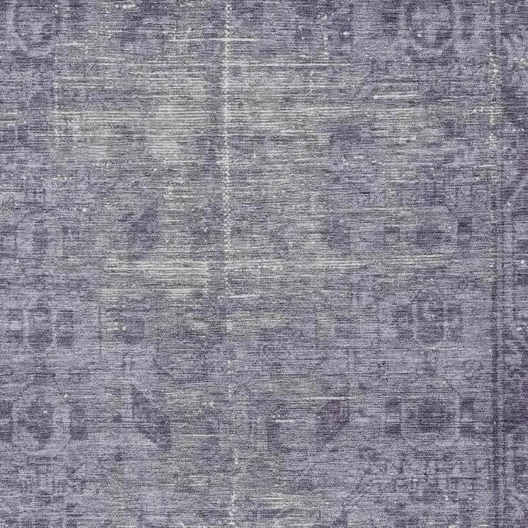8' X 10' Purple Oriental Washable Indoor Outdoor Area Rug
