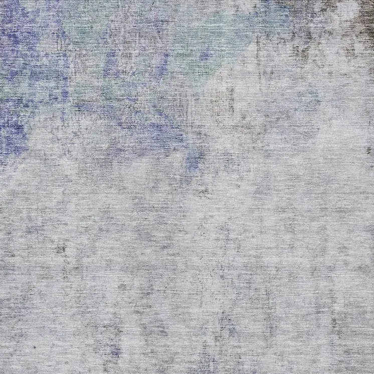 5' X 8' Brown Abstract Washable Indoor Outdoor Area Rug