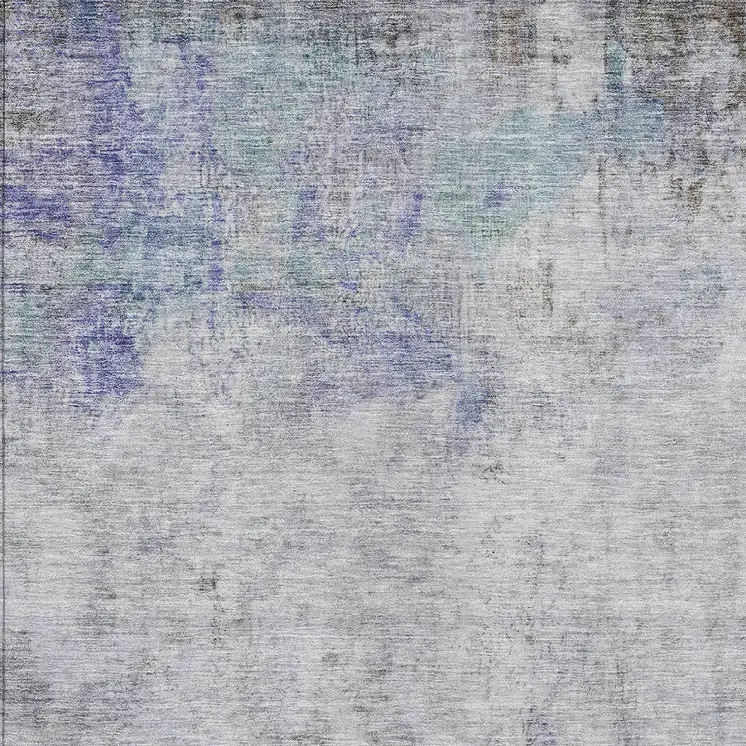 10' X 14' Brown Abstract Washable Indoor Outdoor Area Rug