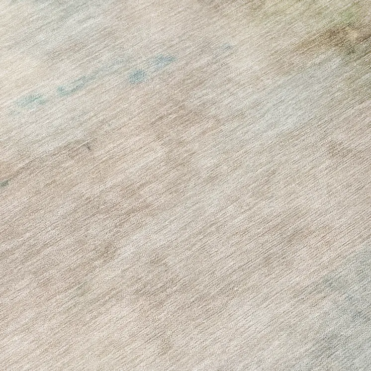 8' Taupe Round Abstract Washable Indoor Outdoor Area Rug