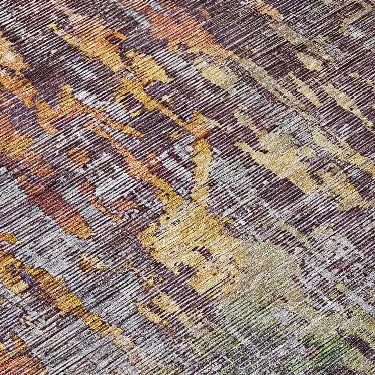 10' X 14' Pewter Abstract Washable Indoor Outdoor Area Rug