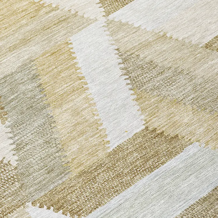 10' X 14' Tan Geometric Washable Indoor Outdoor Area Rug