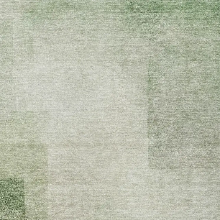 5' X 8' Artichoke Green Geometric Washable Indoor Outdoor Area Rug