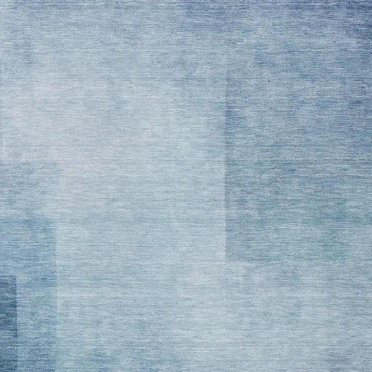 10' X 14' Blue Geometric Washable Indoor Outdoor Area Rug
