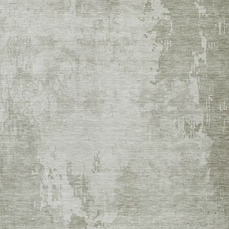 10' X 14' Linen Abstract Washable Indoor Outdoor Area Rug