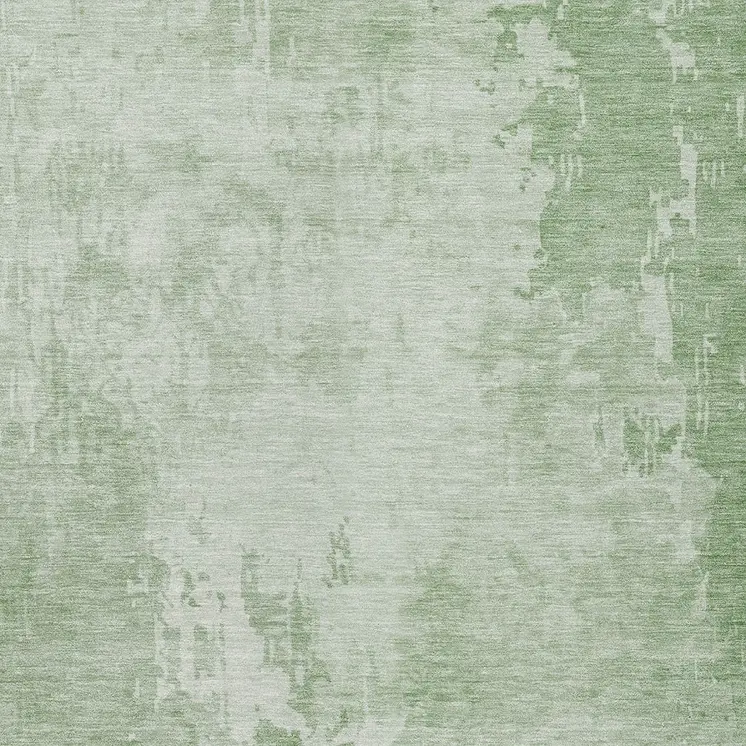 10' X 14' Mint Green Abstract Washable Indoor Outdoor Area Rug