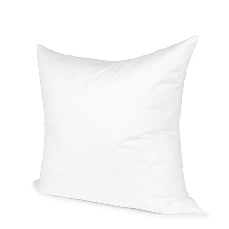 22" White Cotton Down Blend Throw Pillow Insert