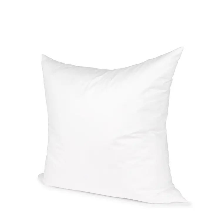 18" White Cotton Down Blend Throw Pillow Insert