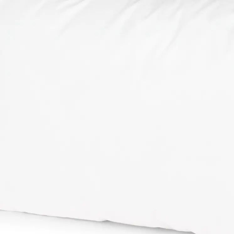 13" X 21" White Lumbar Cotton Down Blend Throw Pillow Insert