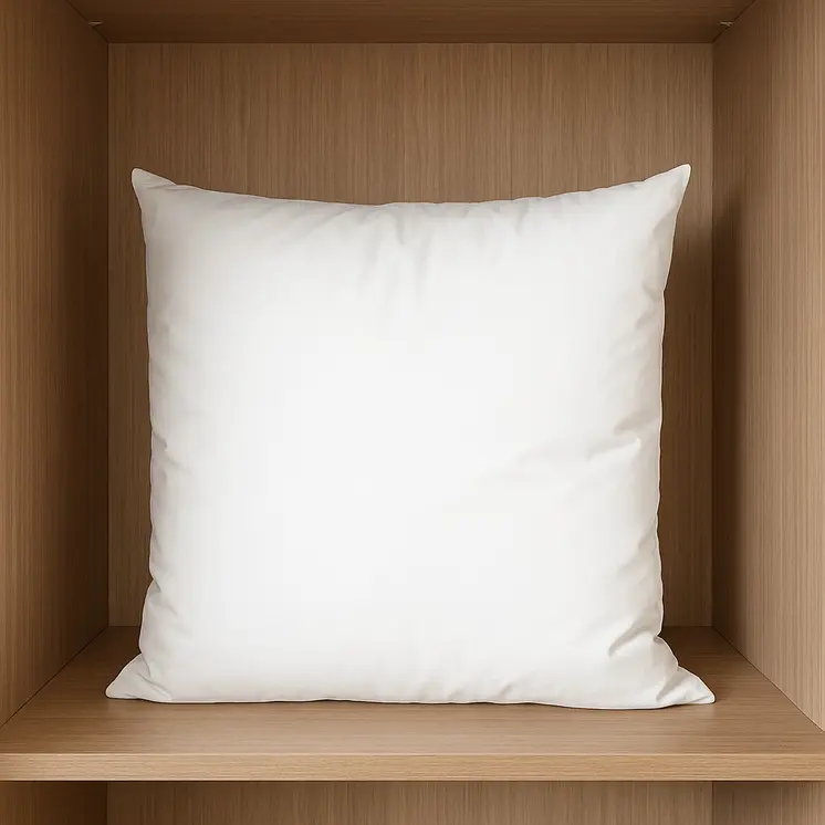20" White Cotton Throw Pillow Insert