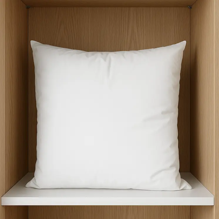 18" White Cotton Throw Pillow Insert