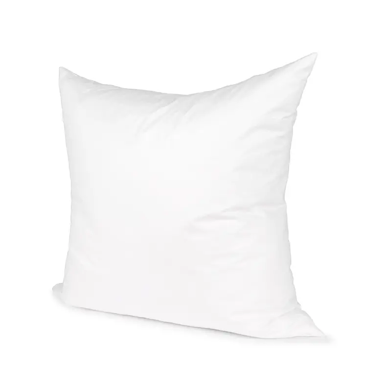24" White Cotton Down Blend Throw Pillow Insert