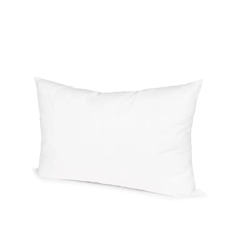 15" X 23" White Cotton Down Blend Throw Pillow Insert