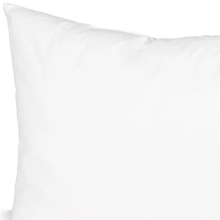 15" X 23" White Cotton Down Blend Throw Pillow Insert