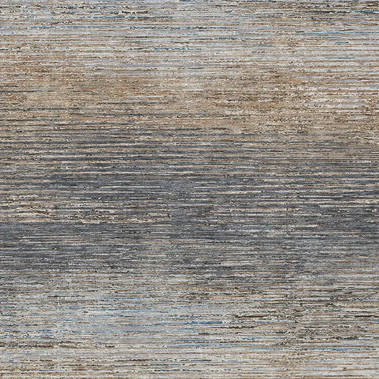 10' X 14' Pewter Striped Washable Indoor Outdoor Area Rug