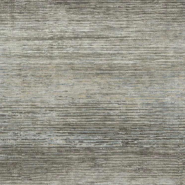 5' X 8' Taupe Striped Washable Indoor Outdoor Area Rug