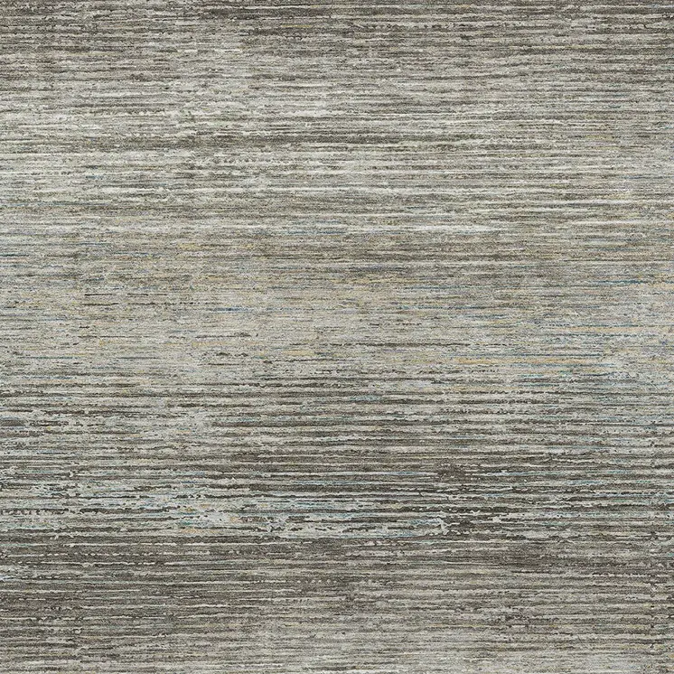 8' X 10' Taupe Striped Washable Indoor Outdoor Area Rug