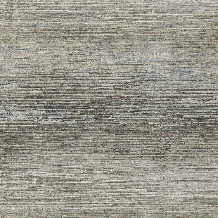 9' X 12' Taupe Striped Washable Indoor Outdoor Area Rug