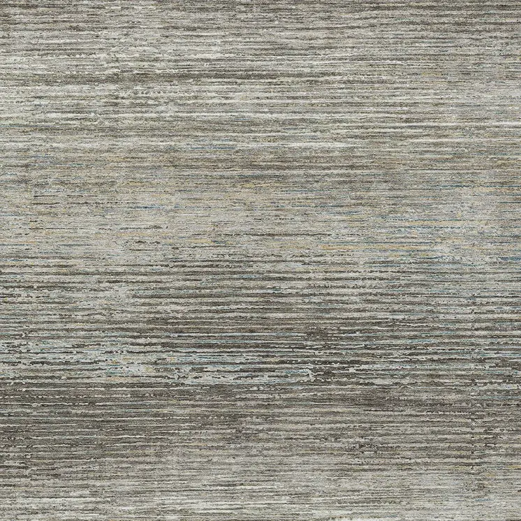 10' X 14' Taupe Striped Washable Indoor Outdoor Area Rug