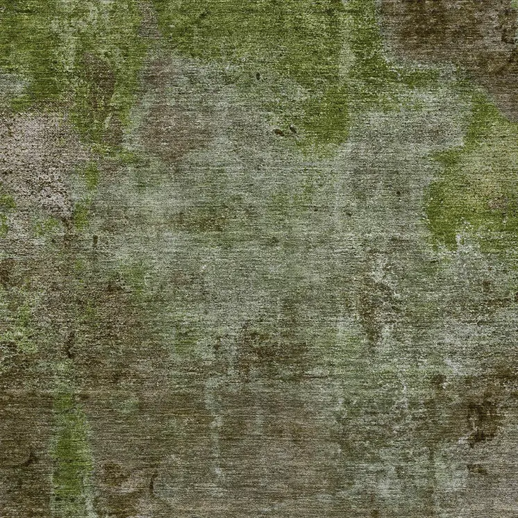 3' X 5' Brown Abstract Washable Indoor Outdoor Area Rug
