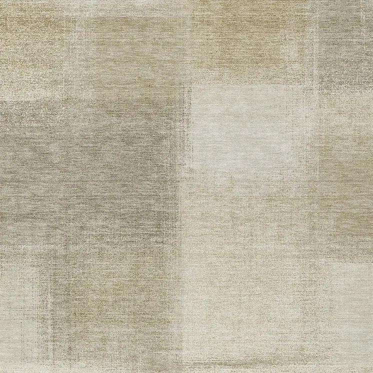 5' X 8' Taupe Geometric Washable Indoor Outdoor Area Rug